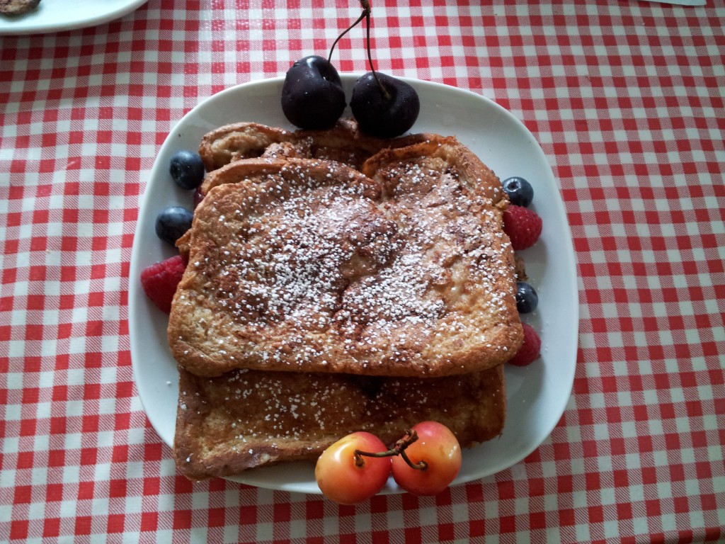 Cooking without oil - vegan french toast